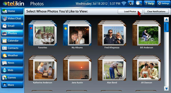 Load Photos Screen Load Photos Screen